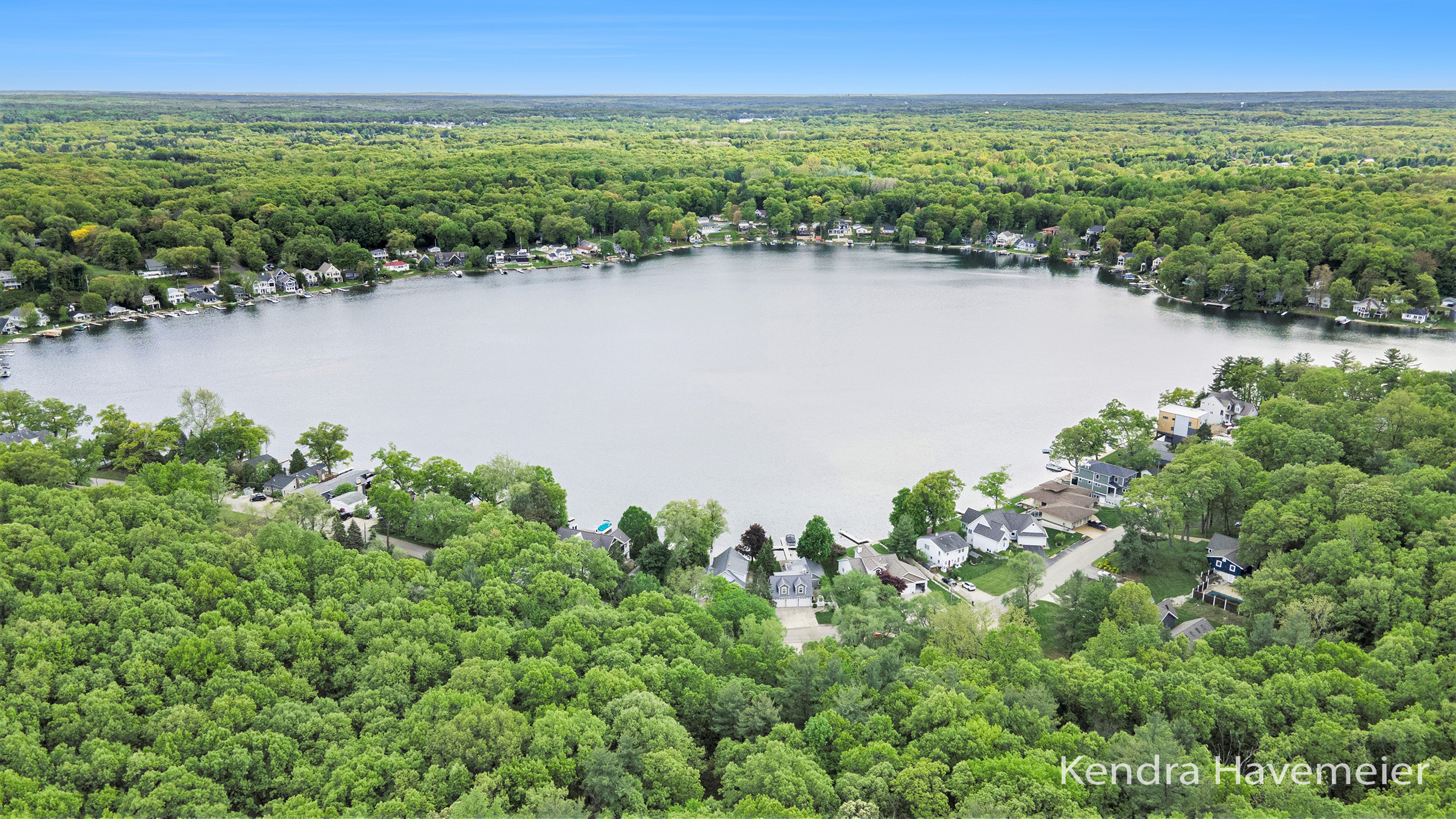 Brower Lake homes and waterfront real estate near Rockford Michigan