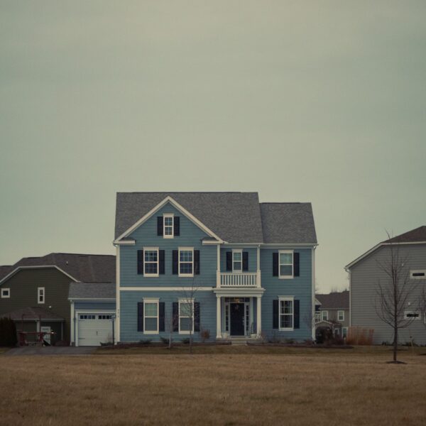 Classic two-story suburban home in a West Michigan neighborhood