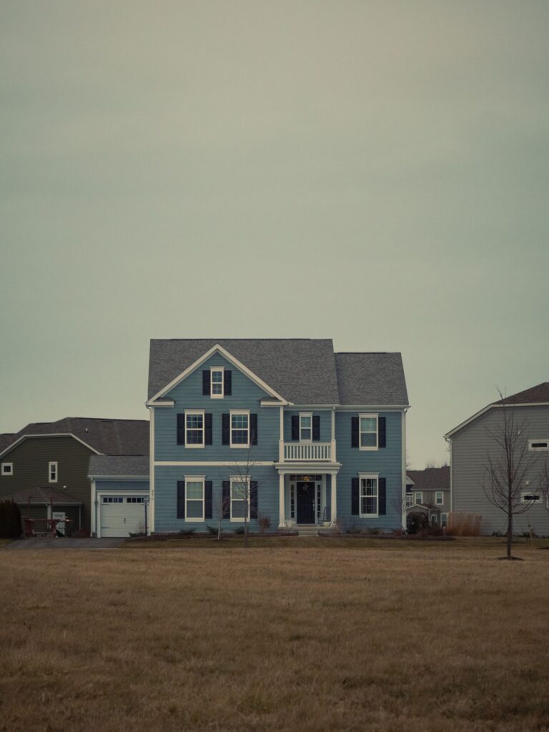 Classic two-story suburban home in a West Michigan neighborhood